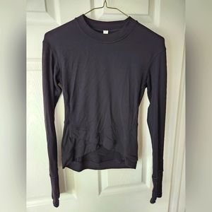 Lululemon Black Long Sleeve shirt size 2